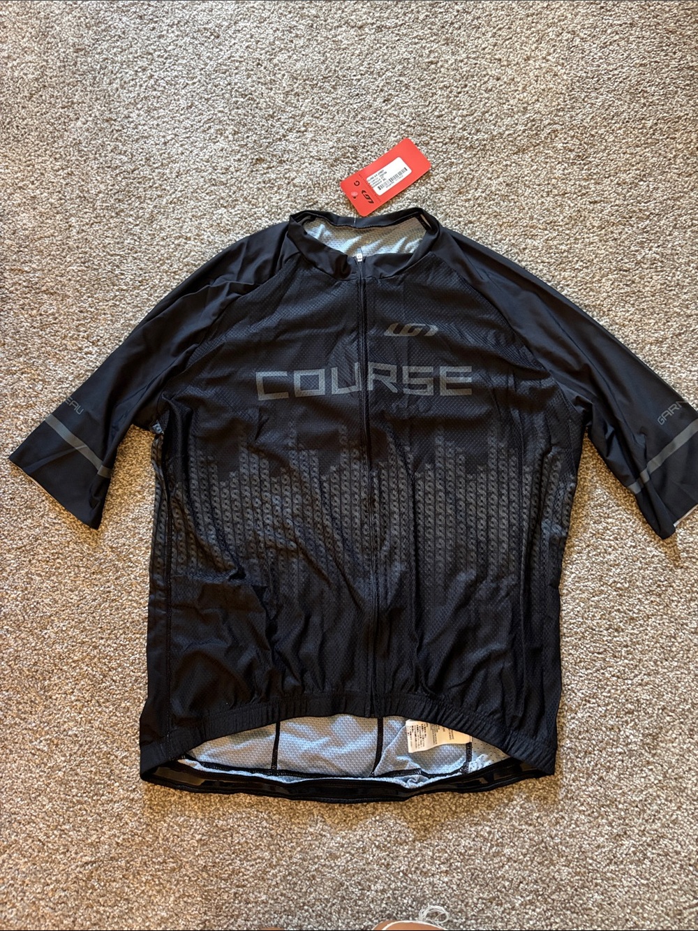 Men’s Black LOUIS GARNEAU Course Air Cycling Jersey 3XL *runs small IMO
